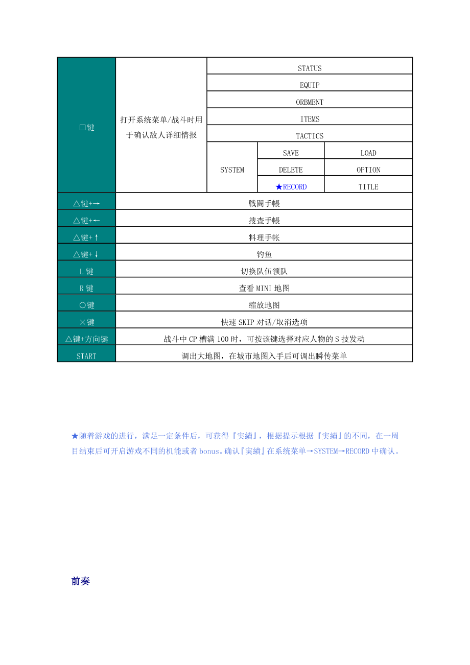 英雄传说：零之轨迹全流程攻略.doc_第2页