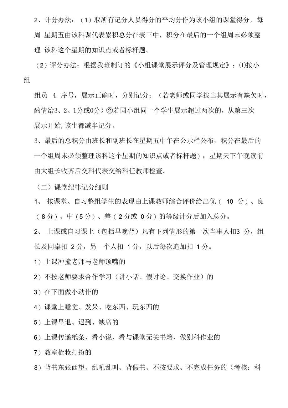 中学小组合作学习的分组方案及管理措施_第5页