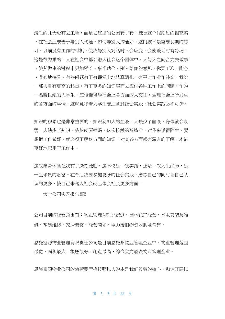 大学公司实习报告模板集锦六篇.docx_第5页