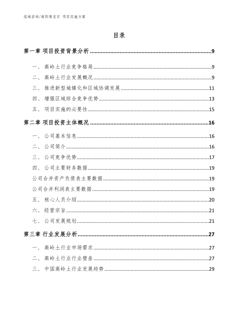 南阳焦宝石 项目实施方案参考模板_第2页