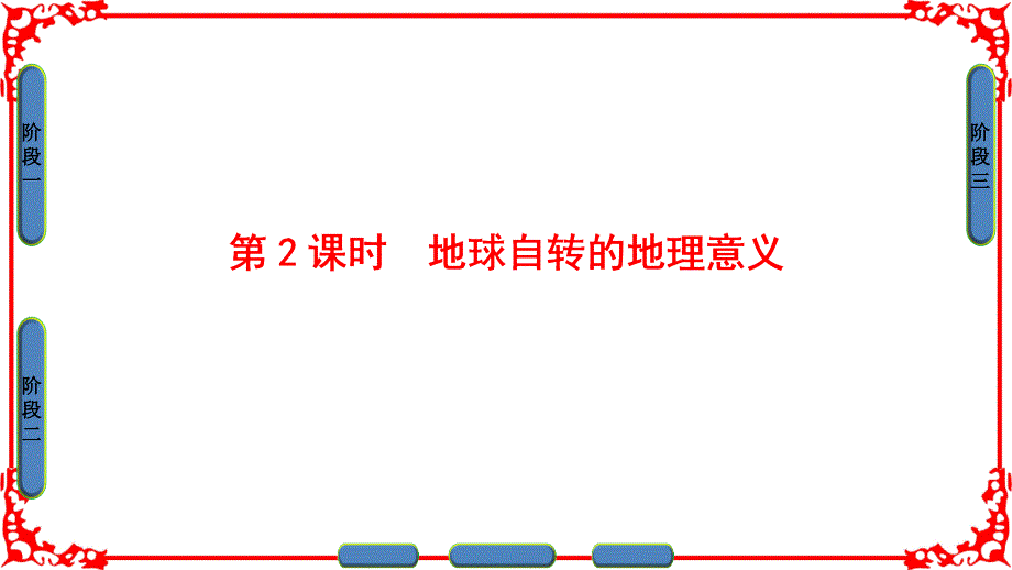 高中地理 第一章 宇宙中的地球 第三节 地球的运动第二课时课件 湘教版必修1_第1页