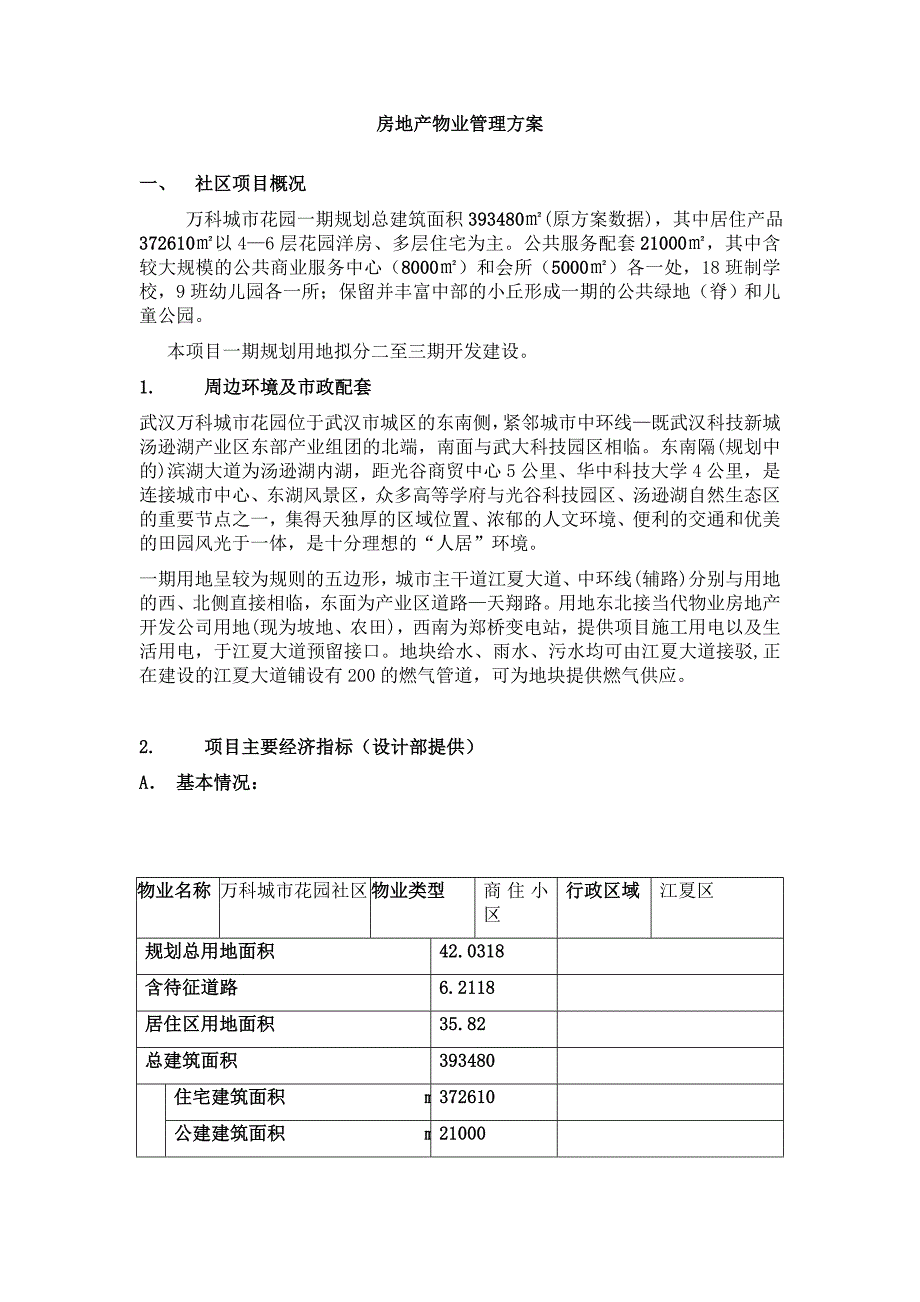 房地产物业管理方案.doc_第1页