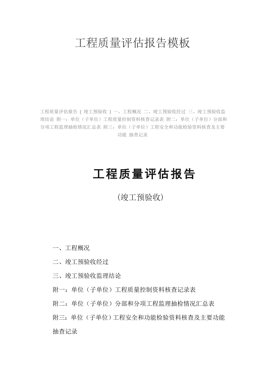 工程评估报告模板_第1页