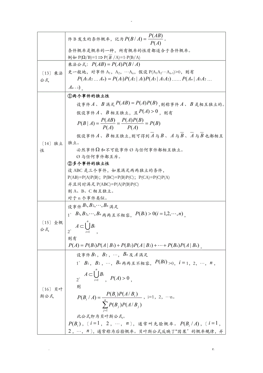 概率论及数理统计公式整理完整精华版_第3页