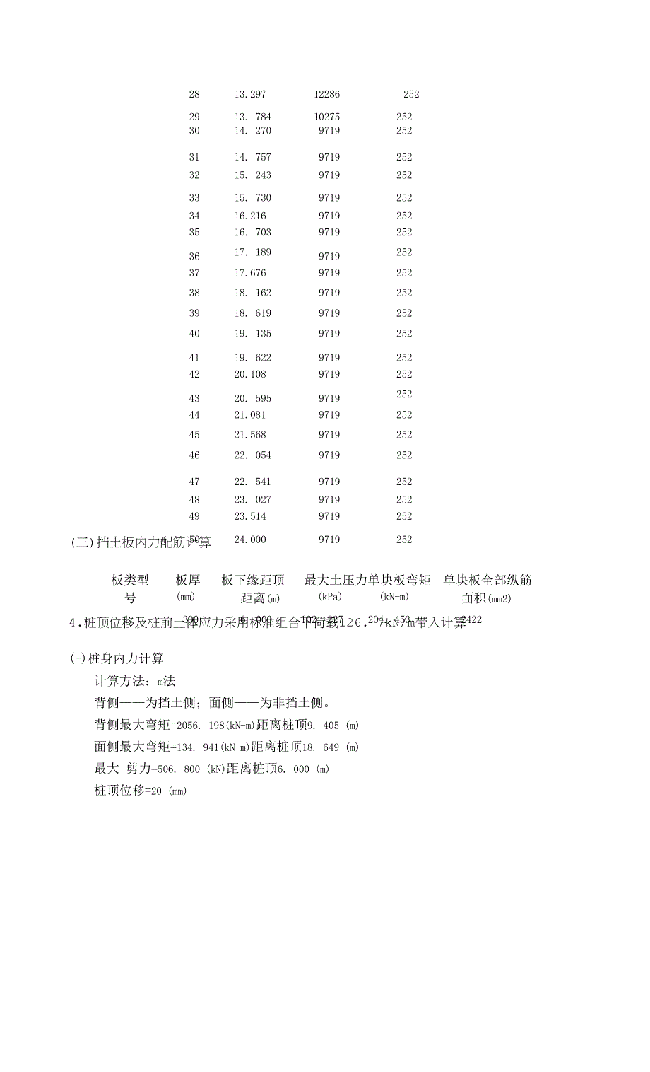 B4-B5段桩板挡墙验算（ZB1#-ZB9#桩）.docx_第4页