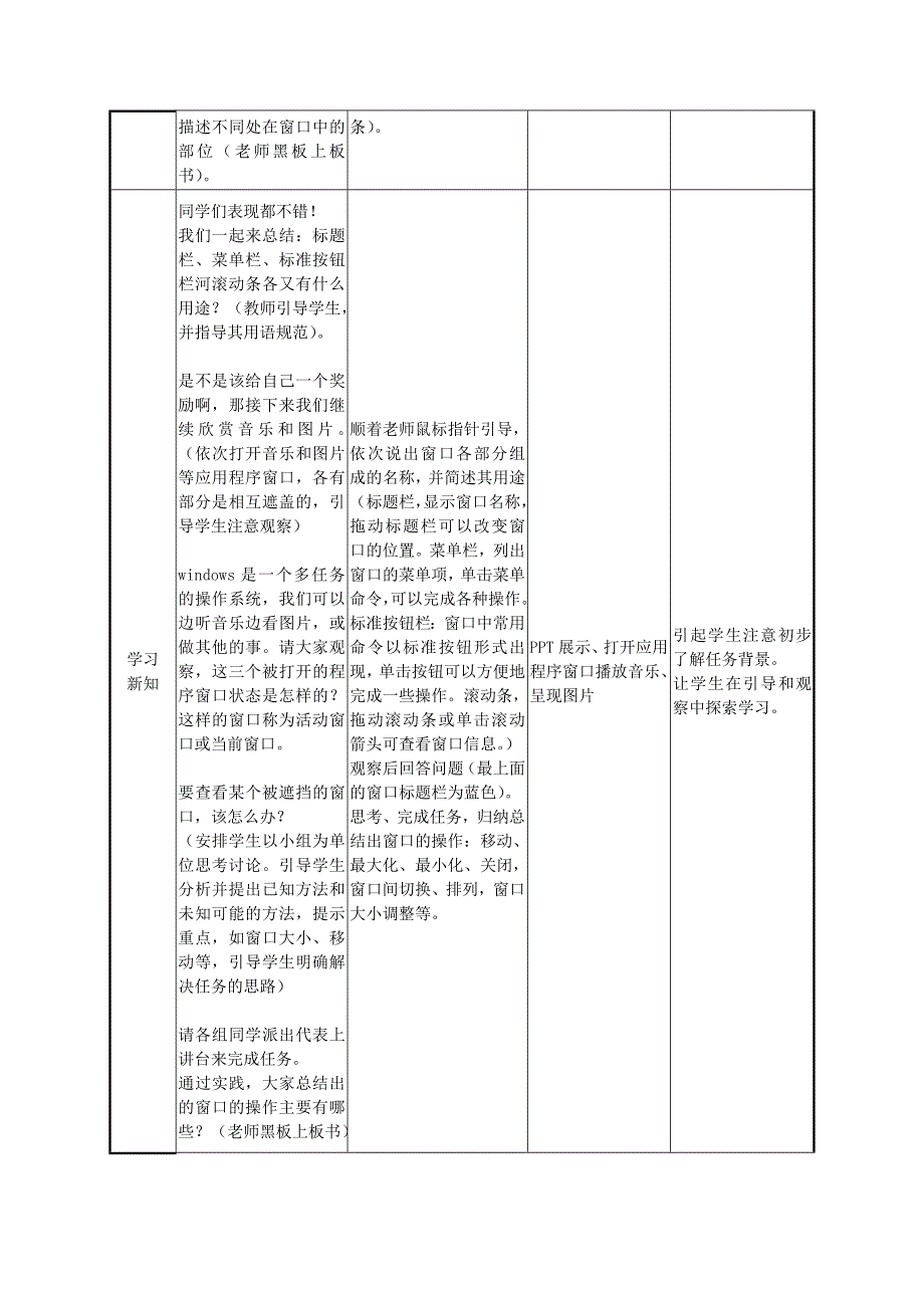 信息技术课堂教学设计表_第4页