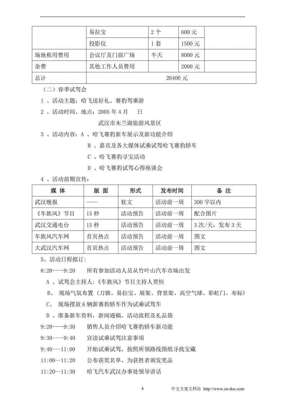 哈飞赛豹新车媒体试乘试驾活动方案.doc_第4页