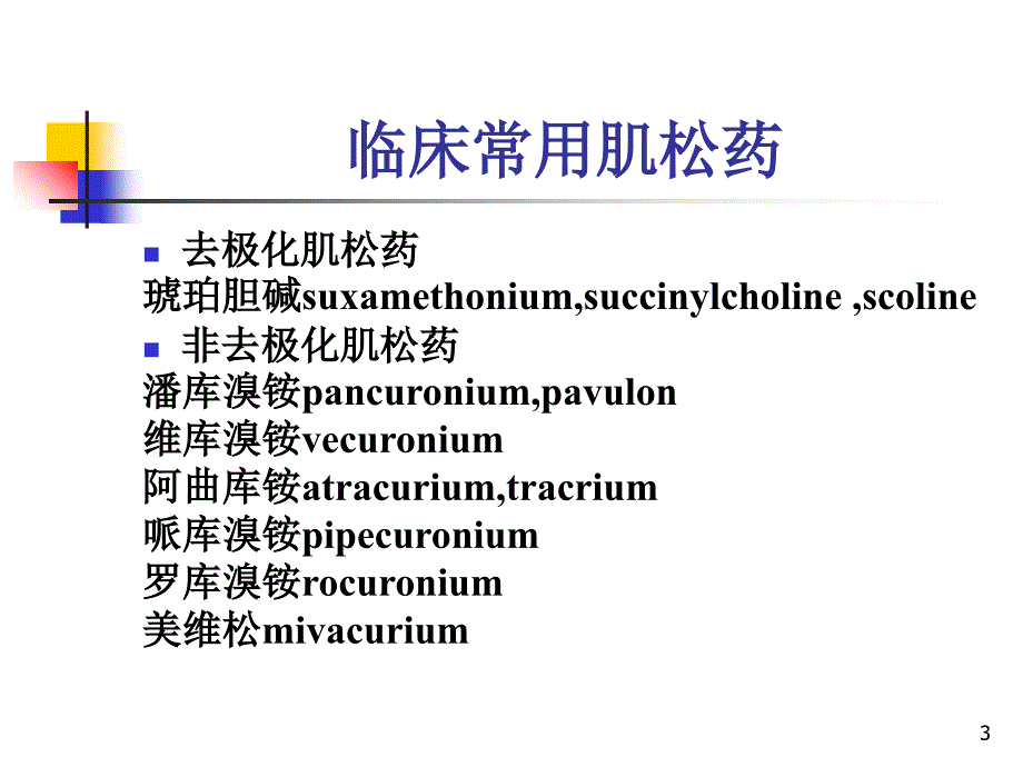 医学课件肌松药的临床应用_第3页