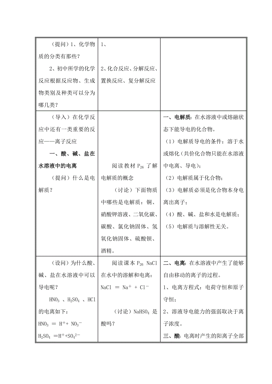 高中化学《离子反应》教案_第2页