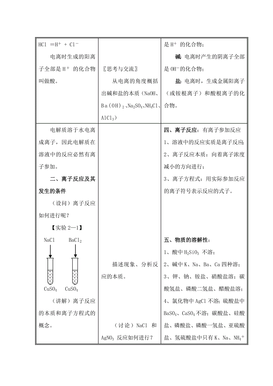 高中化学《离子反应》教案_第3页