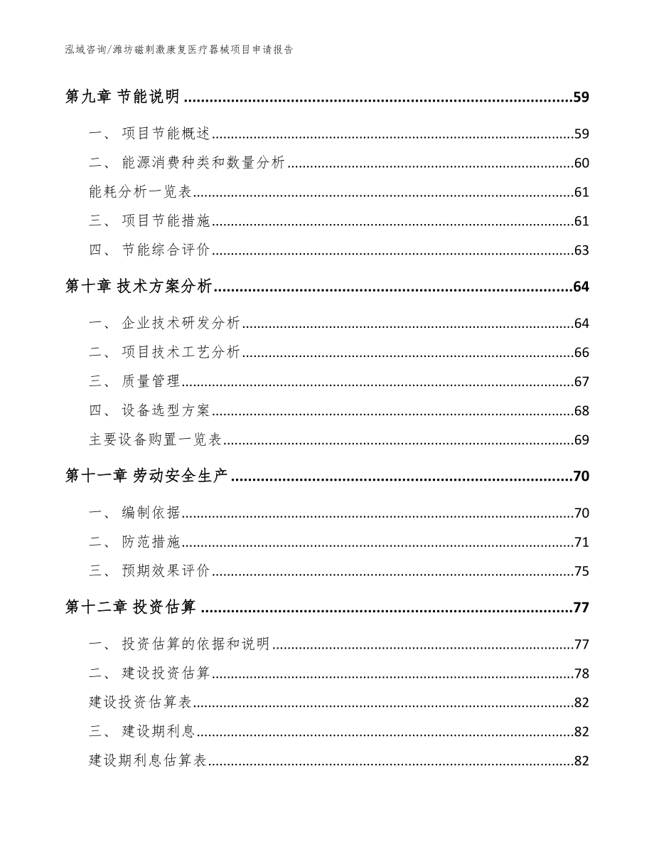 潍坊磁刺激康复医疗器械项目申请报告（范文模板）_第4页