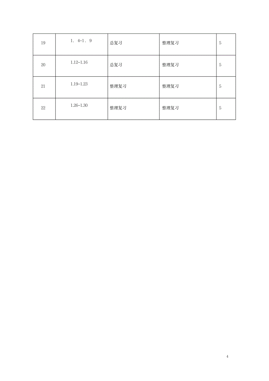 六年级数学上册教学计划青岛版_小学教育-小学考试_第4页