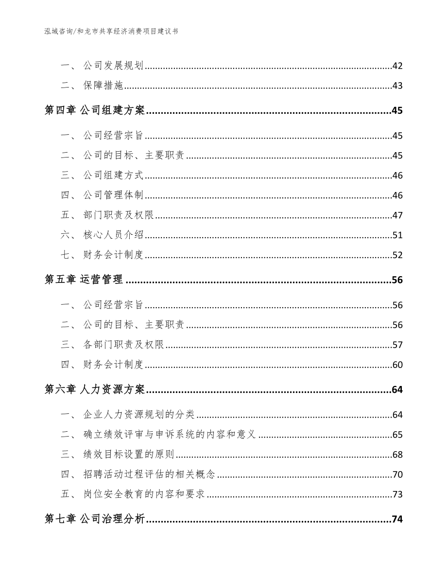 和龙市共享经济消费项目建议书【范文模板】_第4页