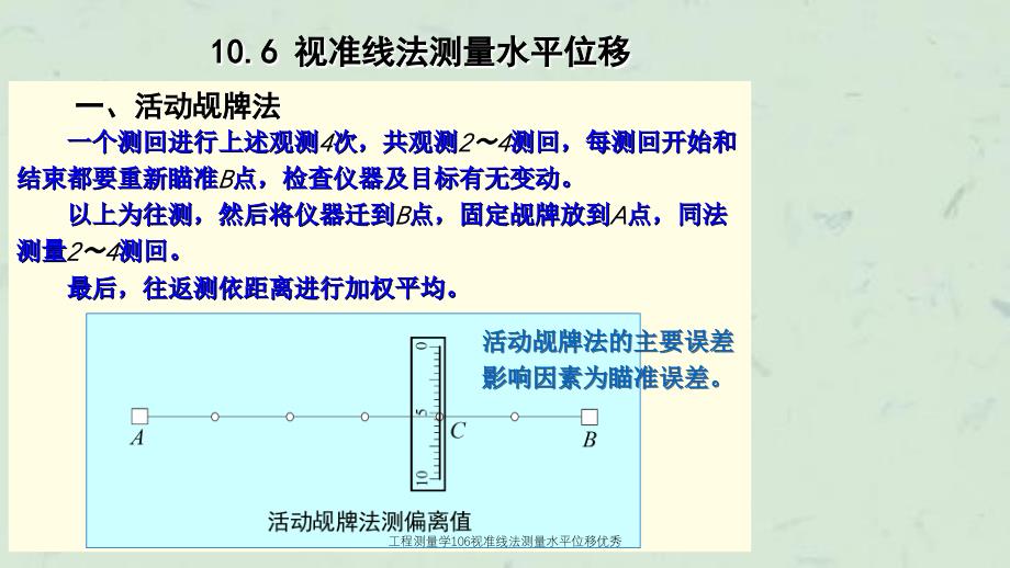 工程测量学106视准线法测量水平位移优秀课件_第4页