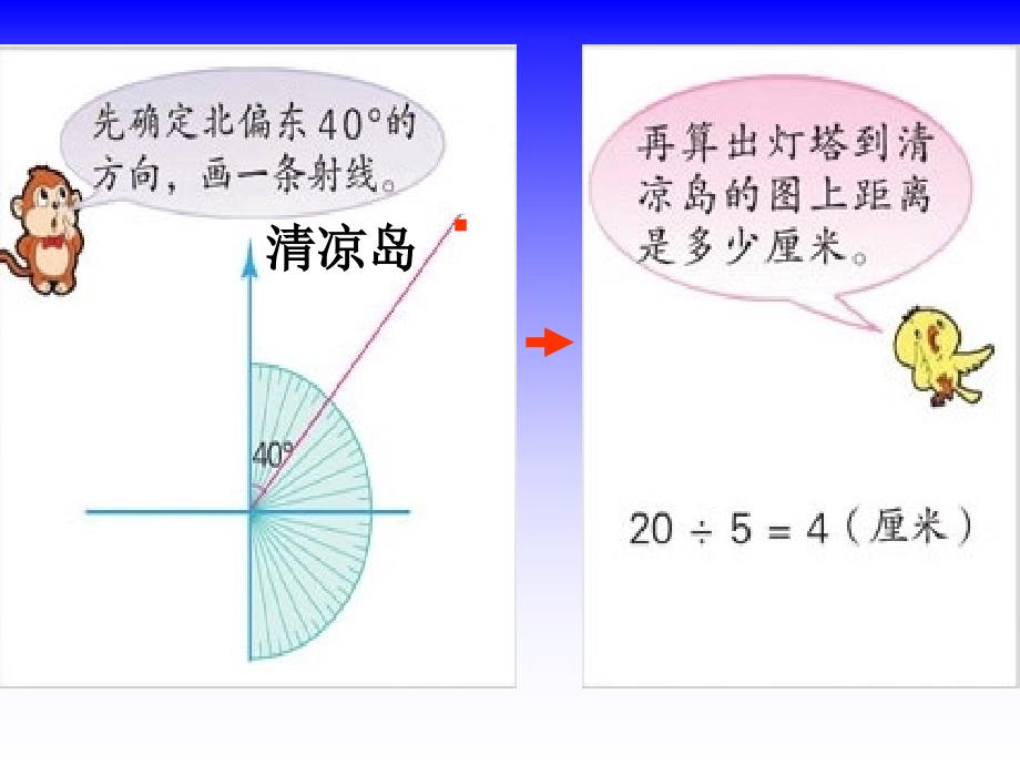 根据方向和距离画出物体的位置_第3页