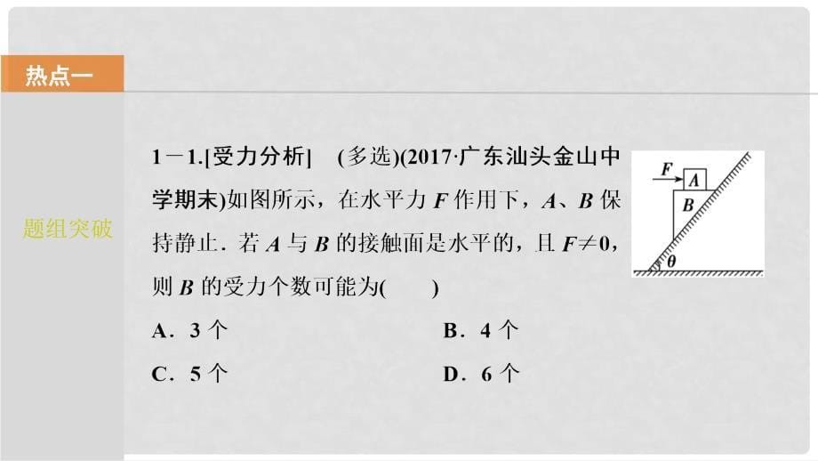 高考物理一轮复习 第二章 相互作用 第三讲 受力分析 共点力的平衡课件_第5页