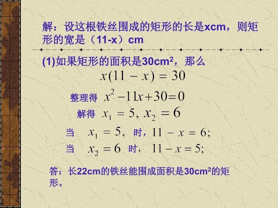 《一元二次方程的应用》课件（湘教版九年级上）_第5页