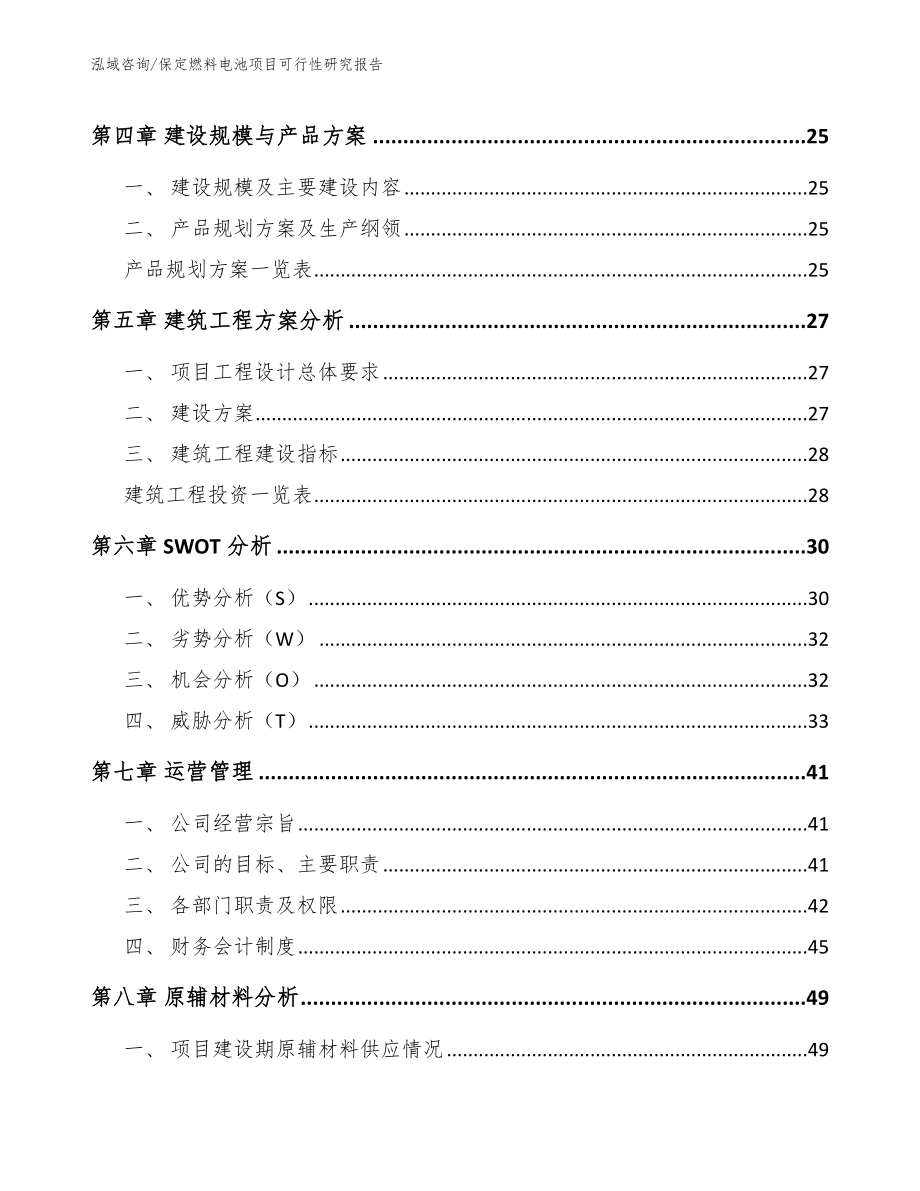 保定燃料电池项目可行性研究报告_参考范文_第2页