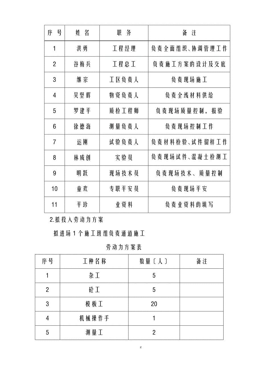 地下人行通道建筑施工组织设计及对策_第5页