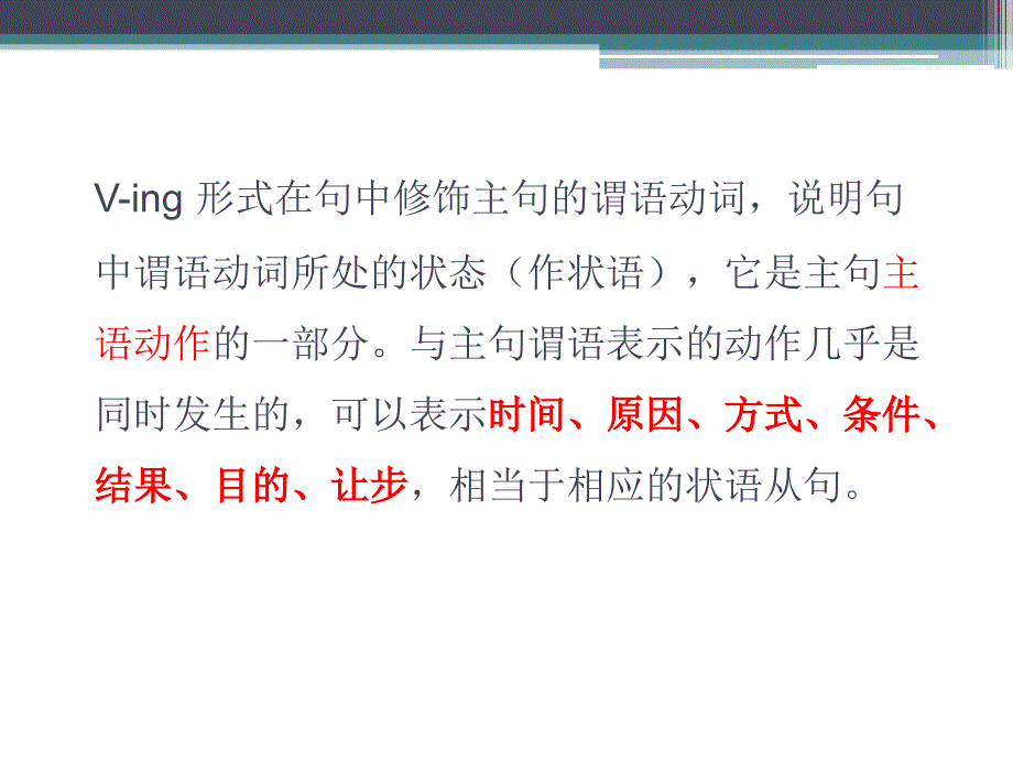 Ving形式作状语PPT课件_第4页