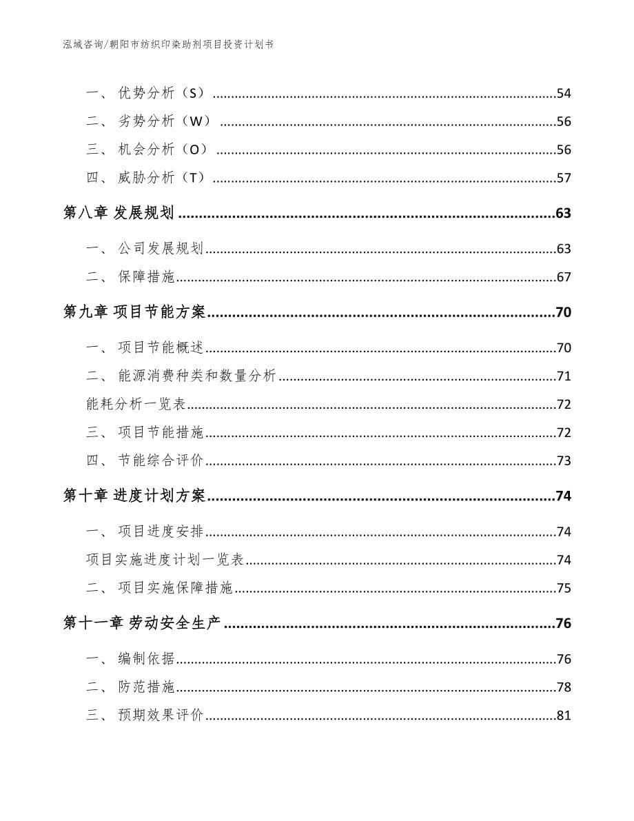 朝阳市纺织印染助剂项目投资计划书_第5页