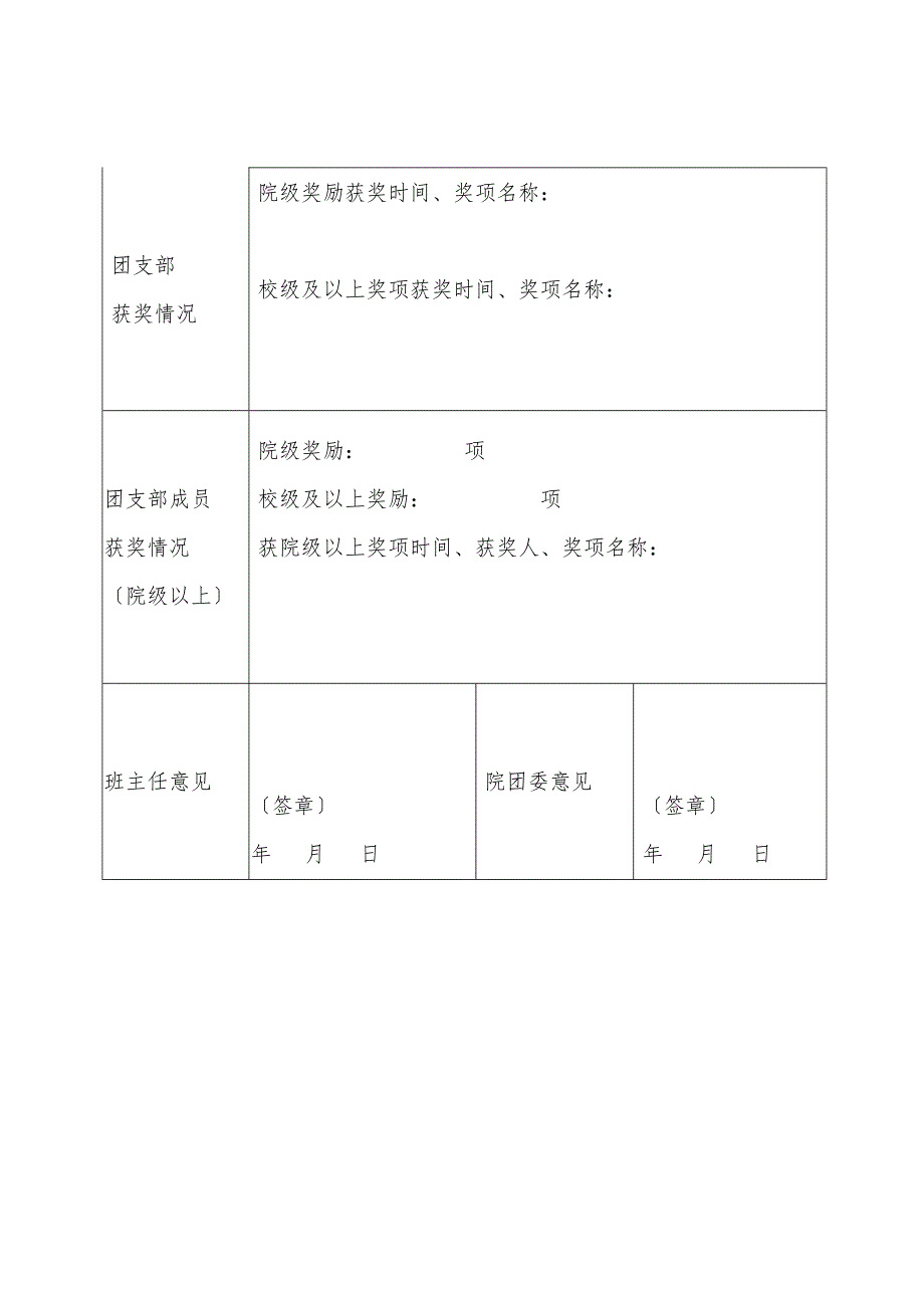 优秀团员-优秀团干部-红旗团支部评选表格_第4页