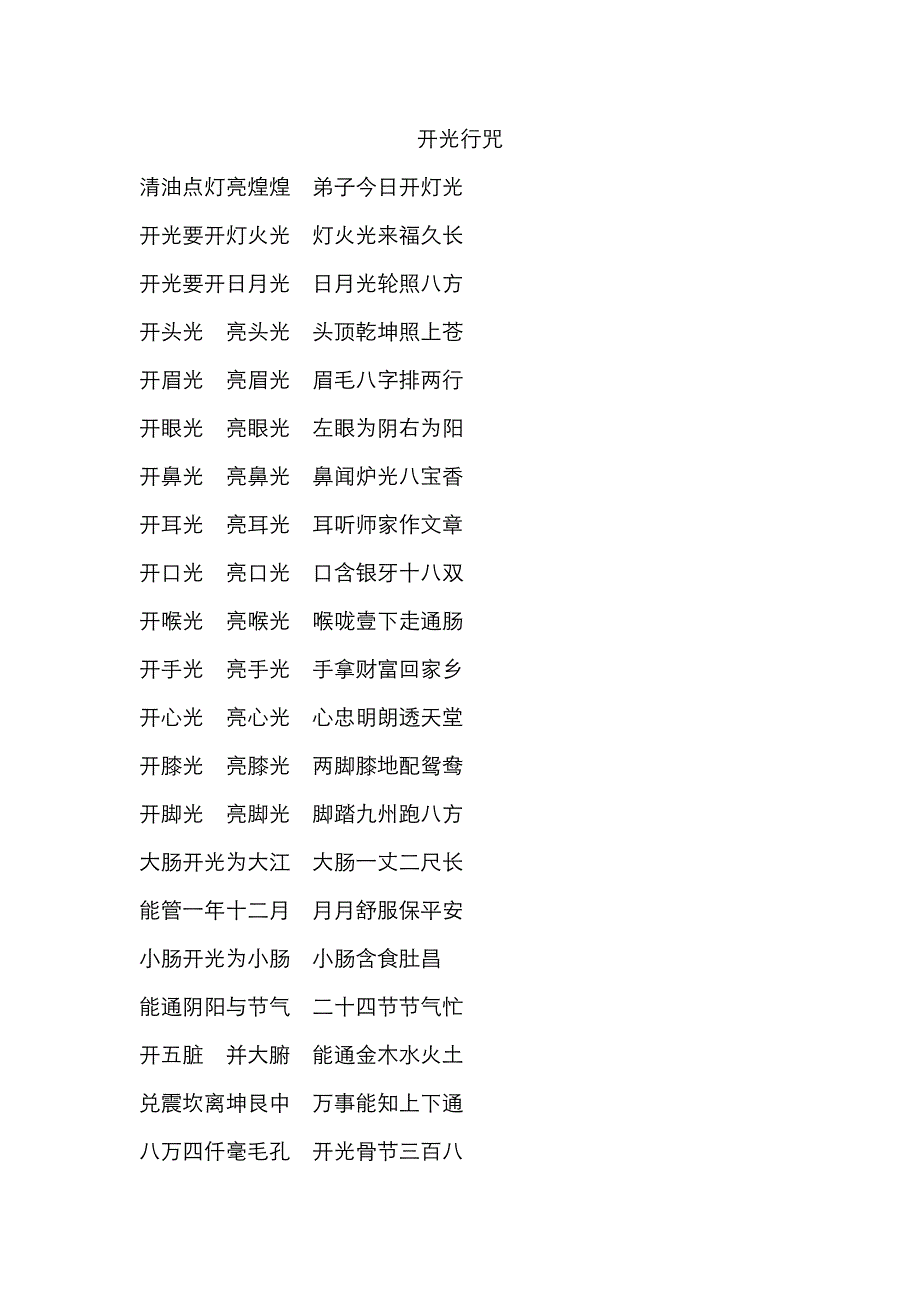 开光行咒 开光咒_第1页