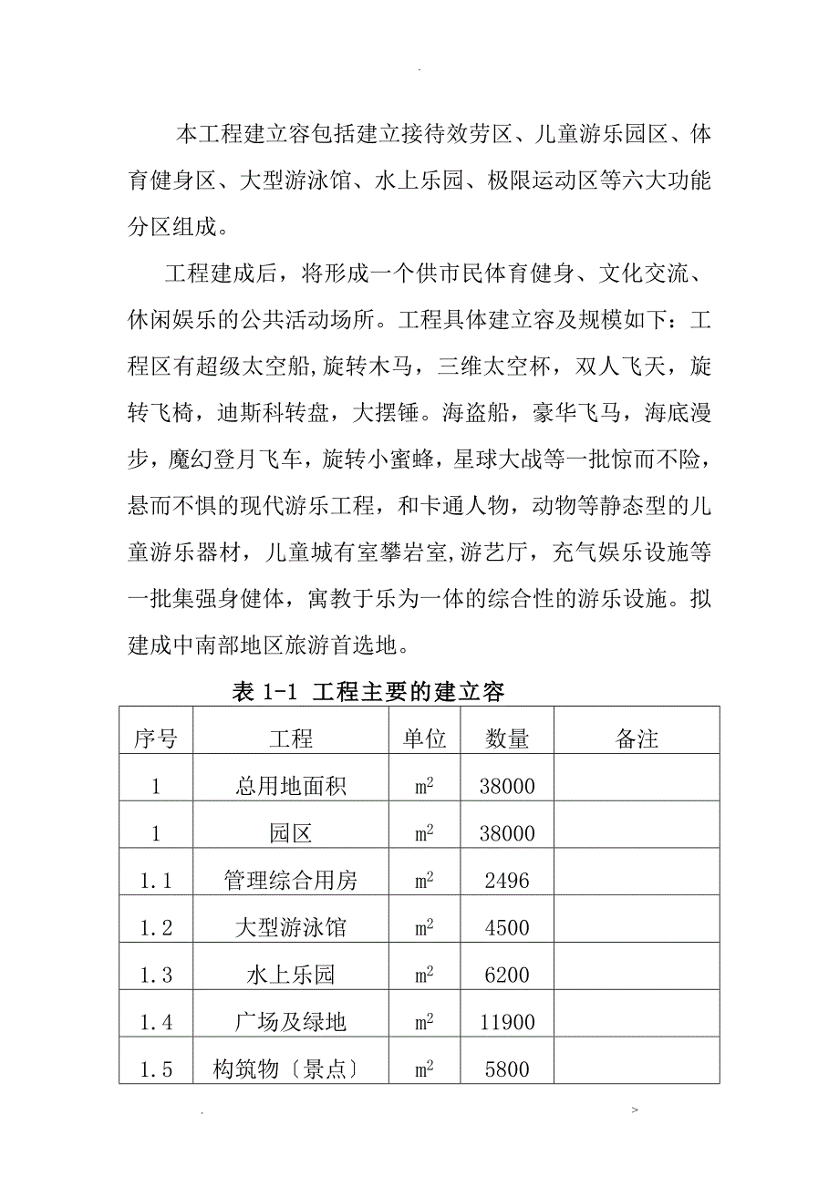 东丰县梦巴黎游乐园项目可行性研究报告_第2页