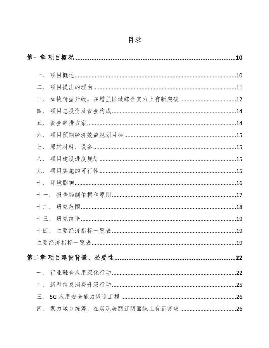 江阴5G+信息消费项目可行性研究报告_第4页