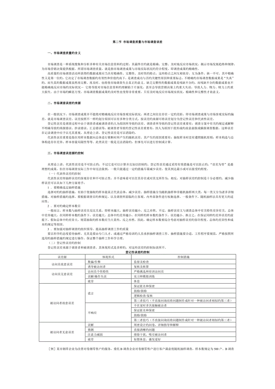市场调查质量与市场调查误差_第1页