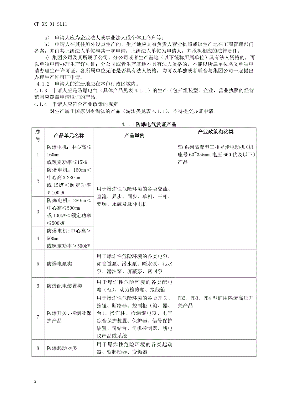 防爆电气产品工业产品生产许可证.doc_第2页