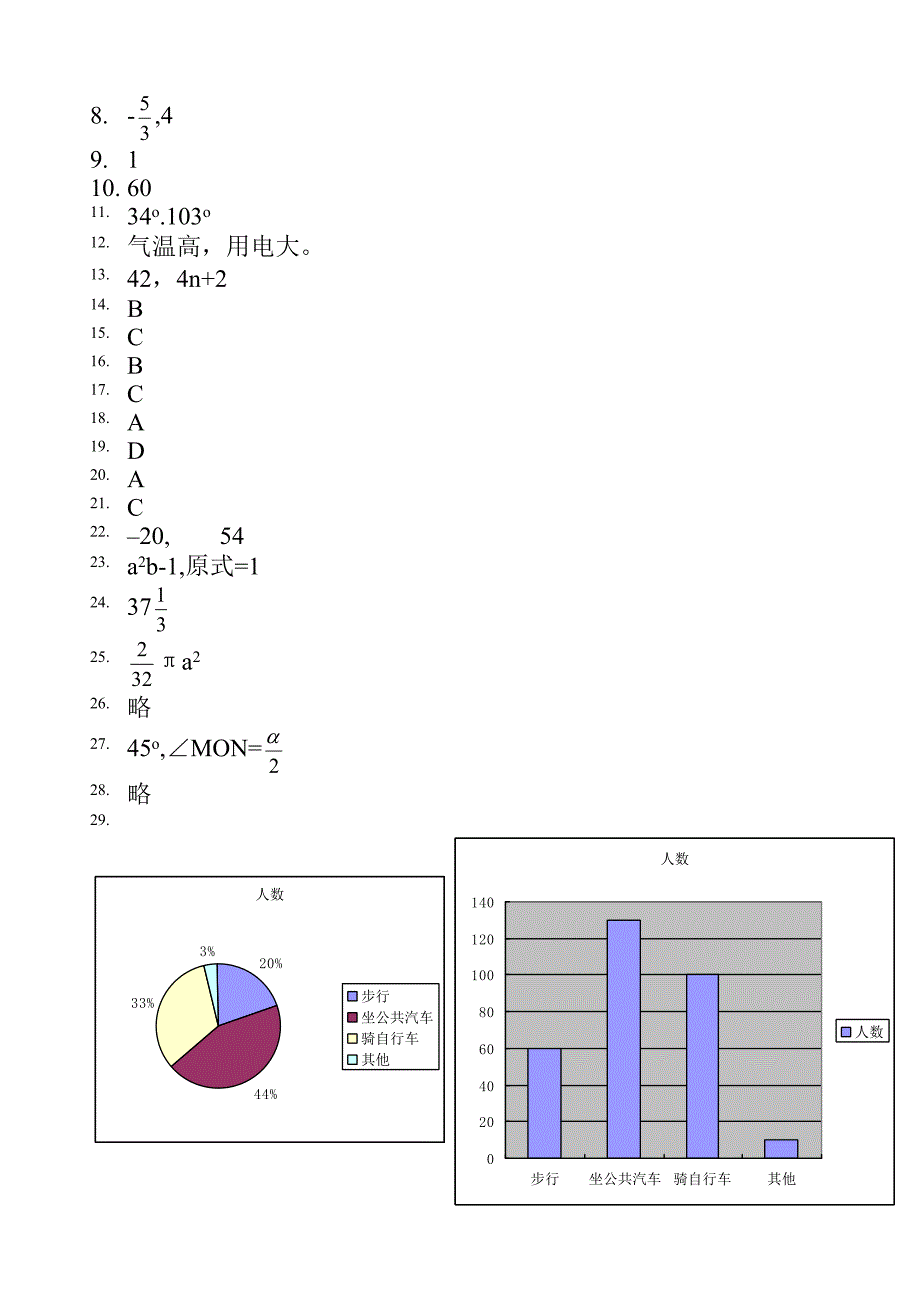 (人教版)七年级数学期末模拟试卷.doc_第5页