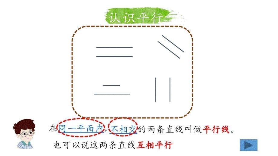 四年级数学上册课件5.1平行与垂直43人教版共18张PPT_第5页