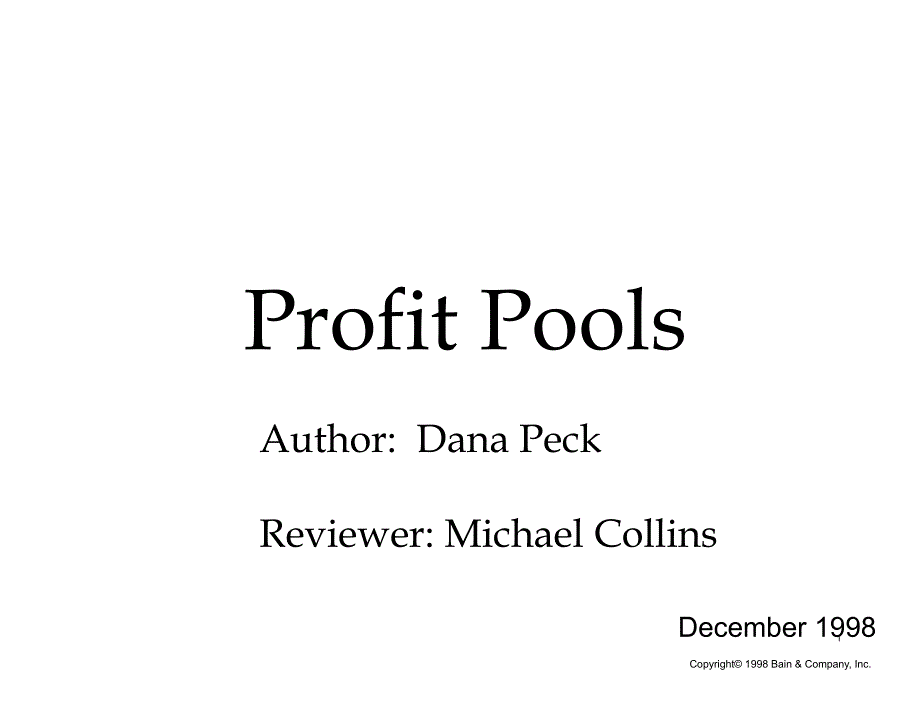 贝恩咨询分析方法ProfitPools1_第1页