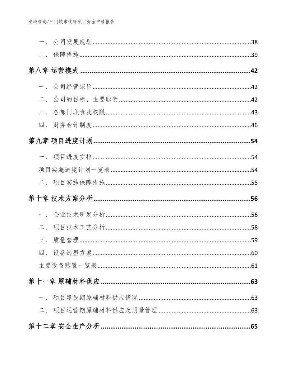 三门峡市化纤项目资金申请报告_第4页