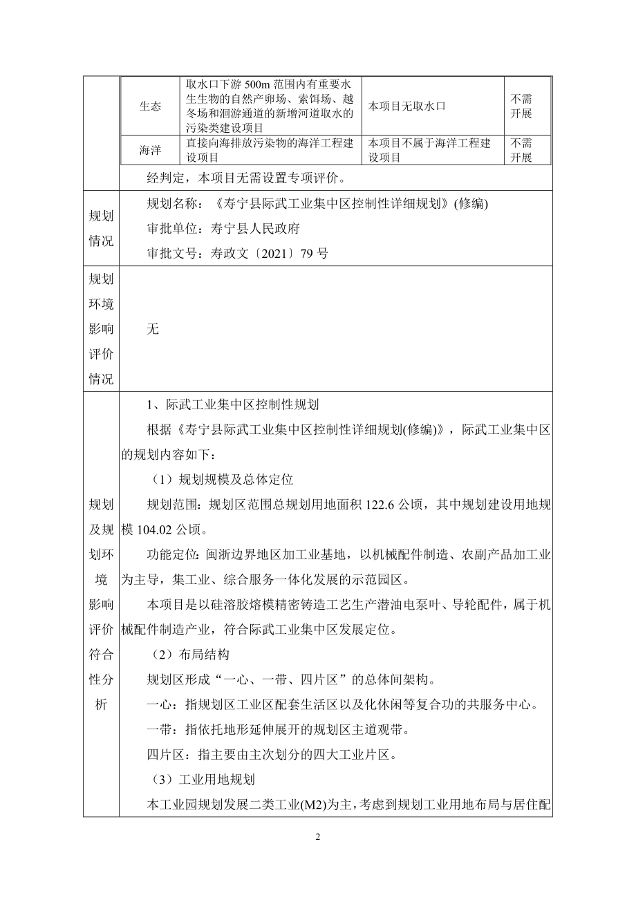 福建强宇石化机械有限公司潜油电泵叶、导轮生产线技改扩建项目环境影响报告表.doc_第3页