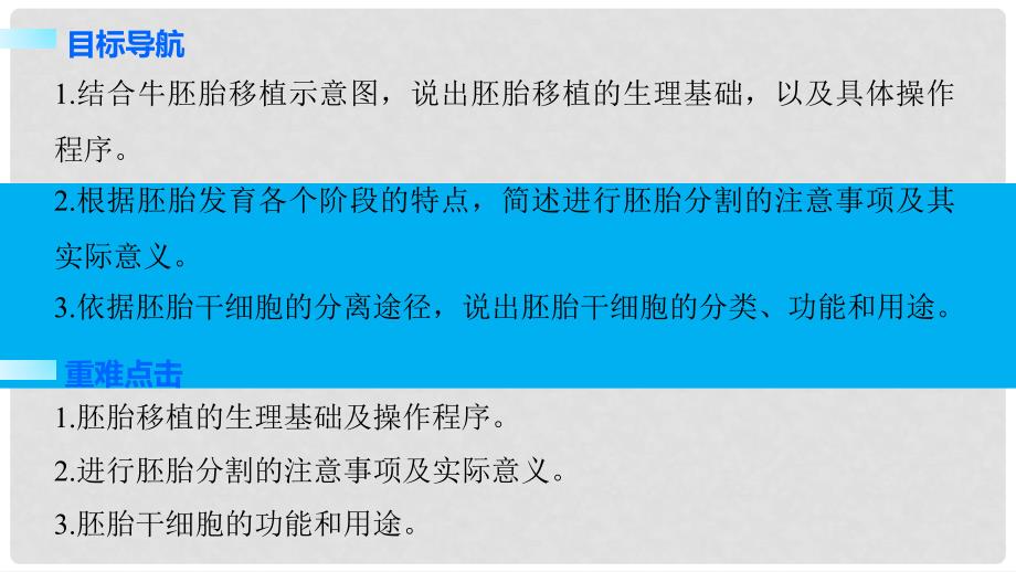 高中生物 专题3 胚胎工程 3.3 胚胎工程的应用及前景课件 新人教版选修3_第2页