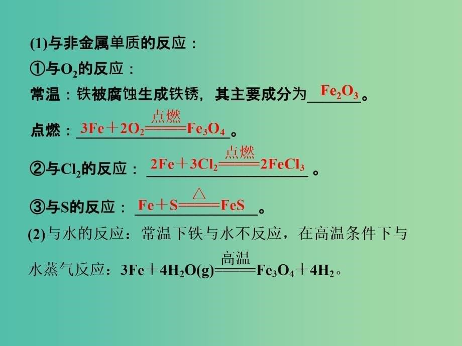 高考化学一轮复习 3.12考点强化 铁的存在与性质课件 (2).ppt_第5页