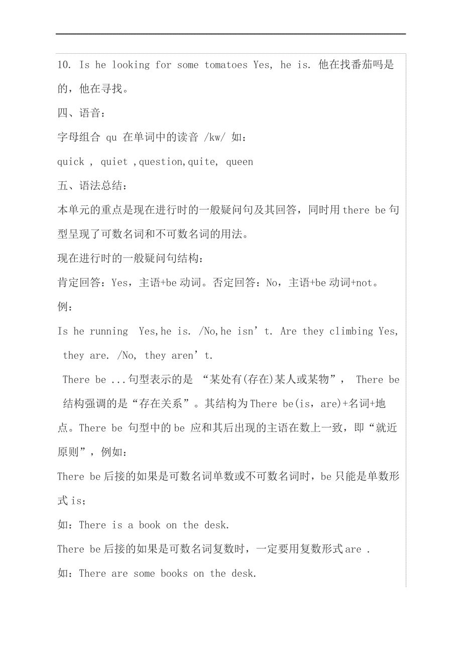 个人精心制作新译林小学英语bunit单元知识点及复习题四套精修订_第4页