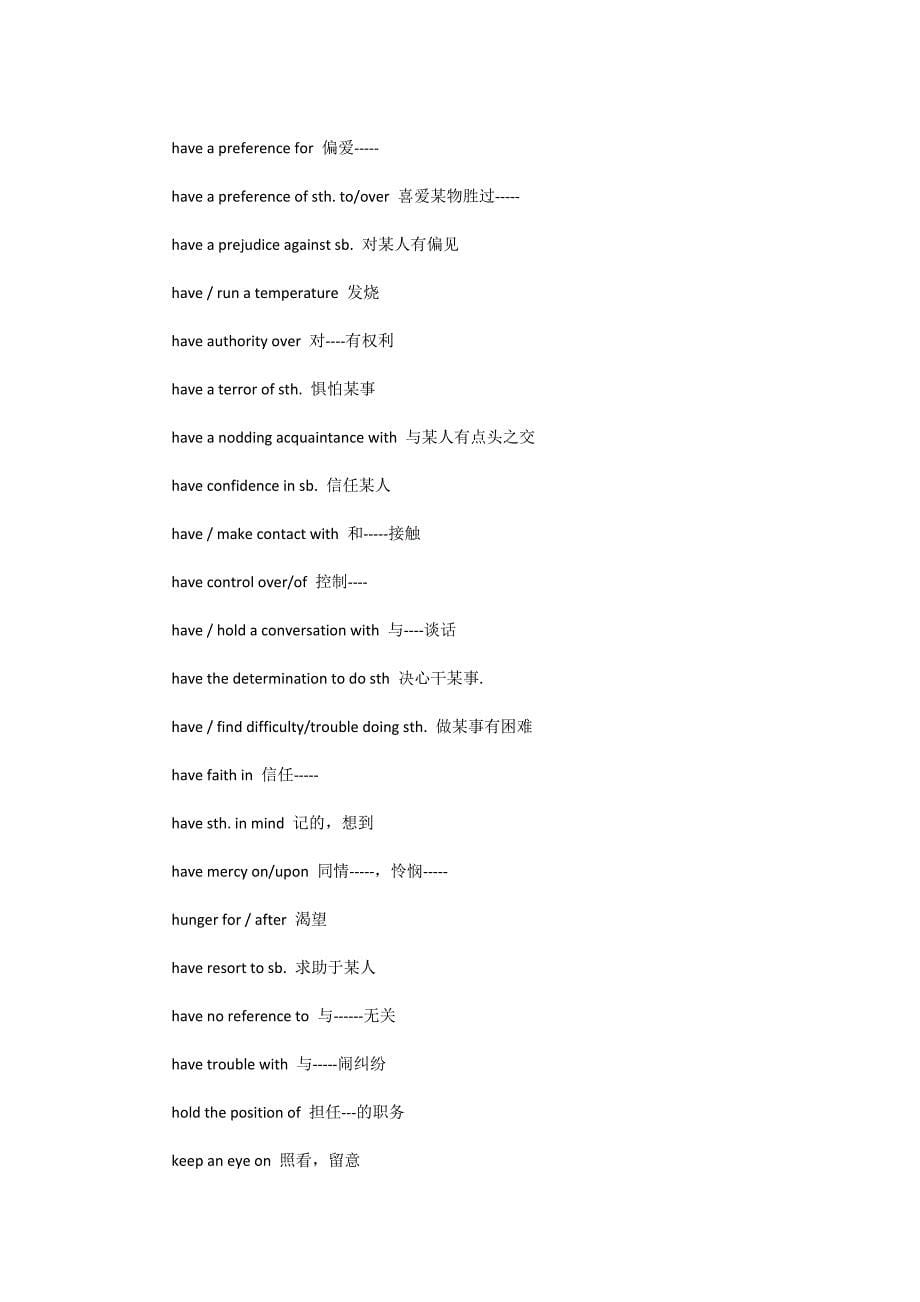 2018年可锐考研英语常用名词固定搭配_第5页