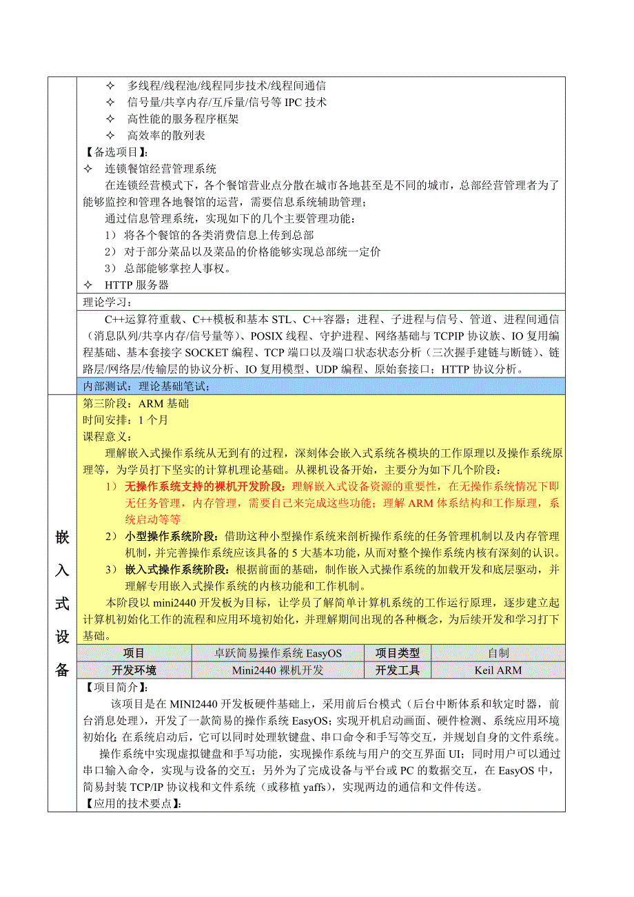 嵌入式Linux软件工程师-卓跃教育.doc_第5页