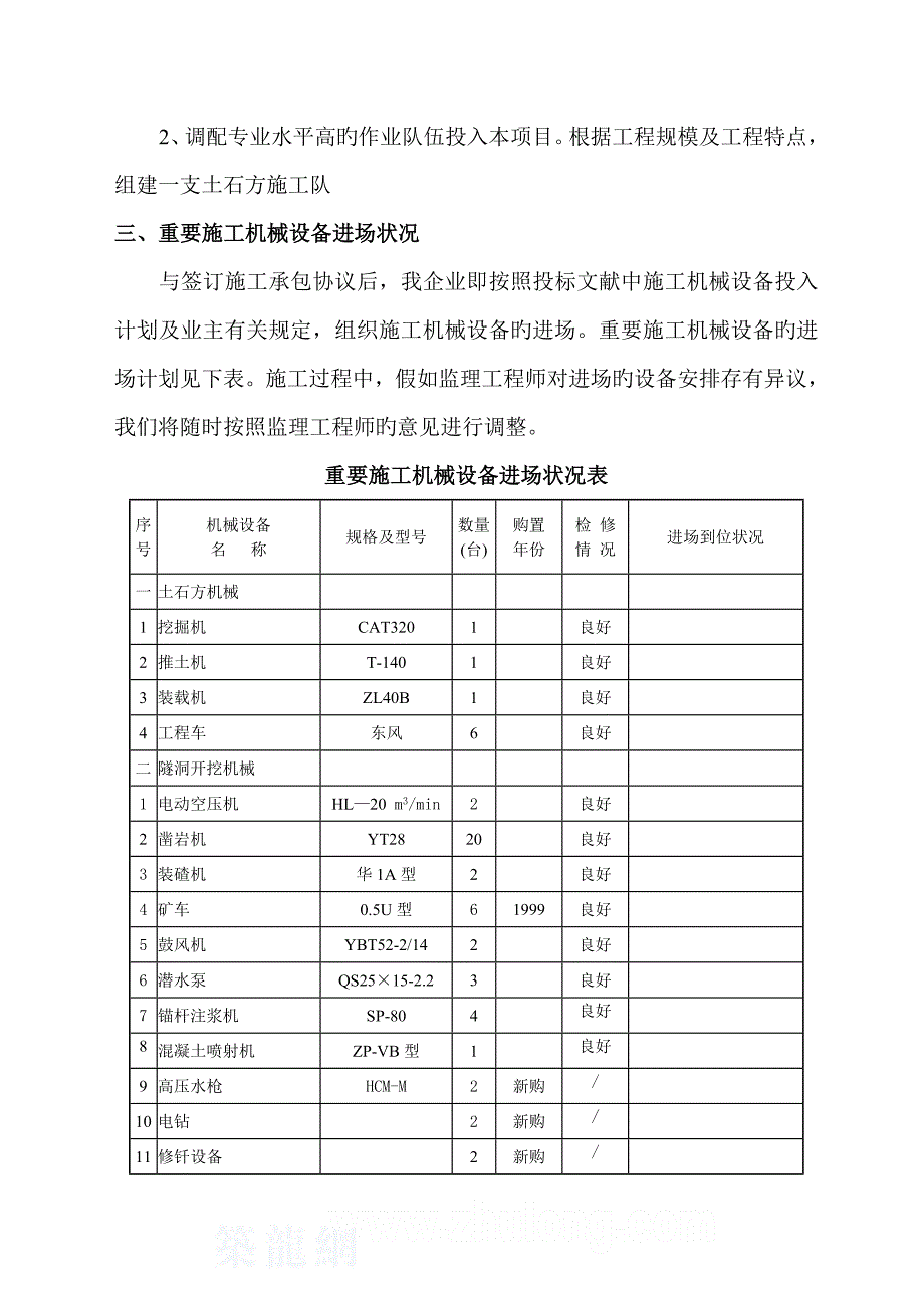 云南电站引水系统工程施工组织设计_第4页