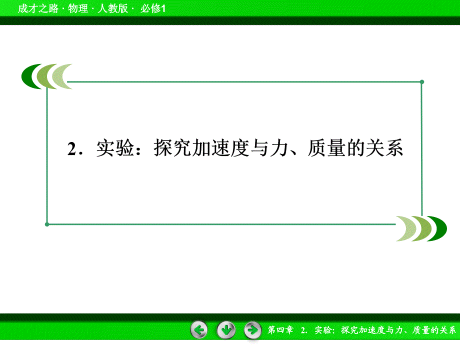 《实验：探究加速度与力、质量的关系》习题练习课件_第2页