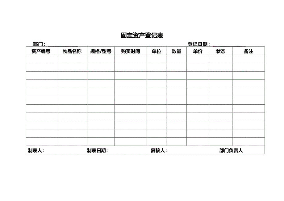 固定资产、处置登记表(最新整理)_第2页