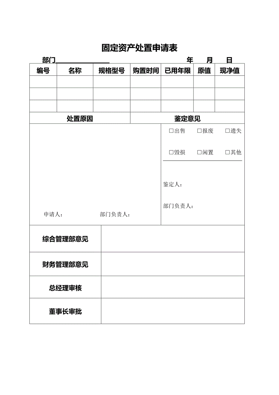 固定资产、处置登记表(最新整理)_第3页