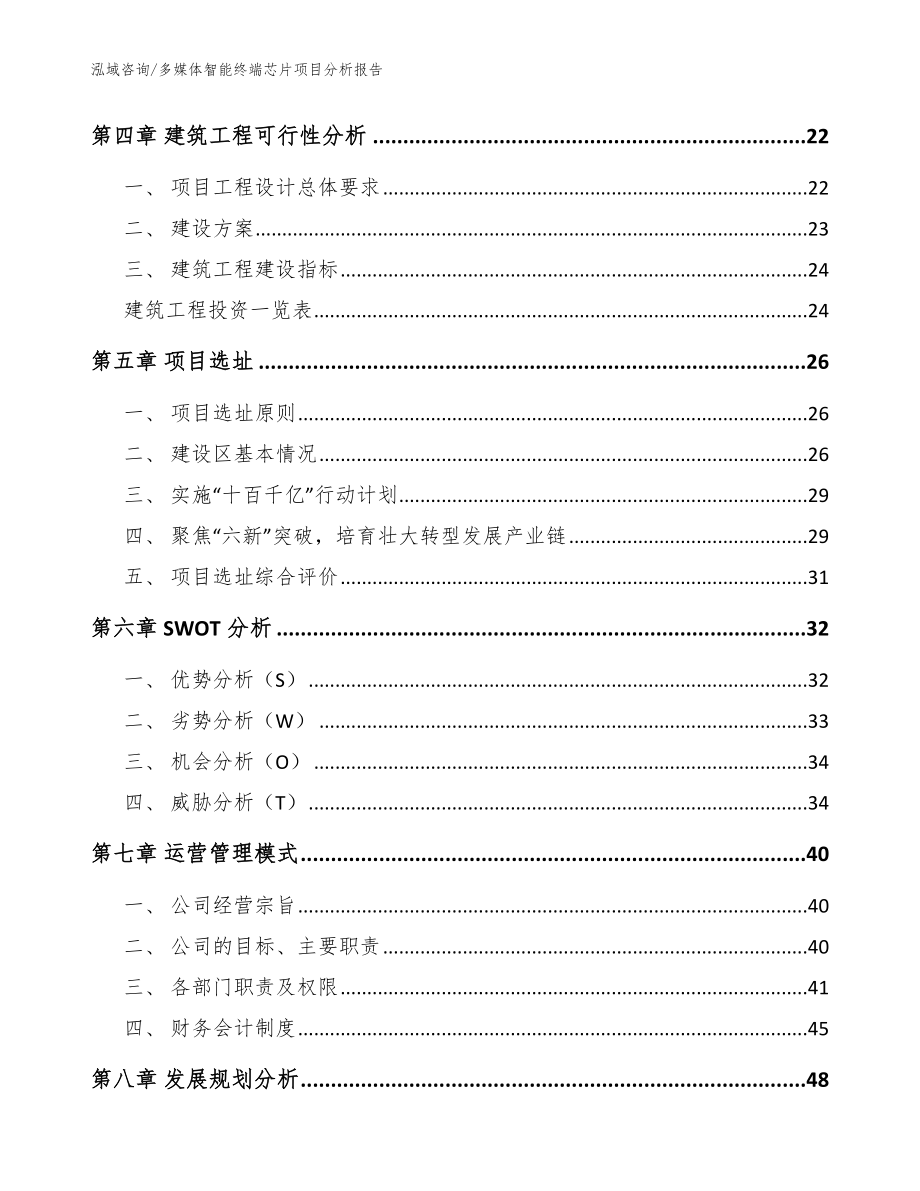 多媒体智能终端芯片项目分析报告模板_第2页