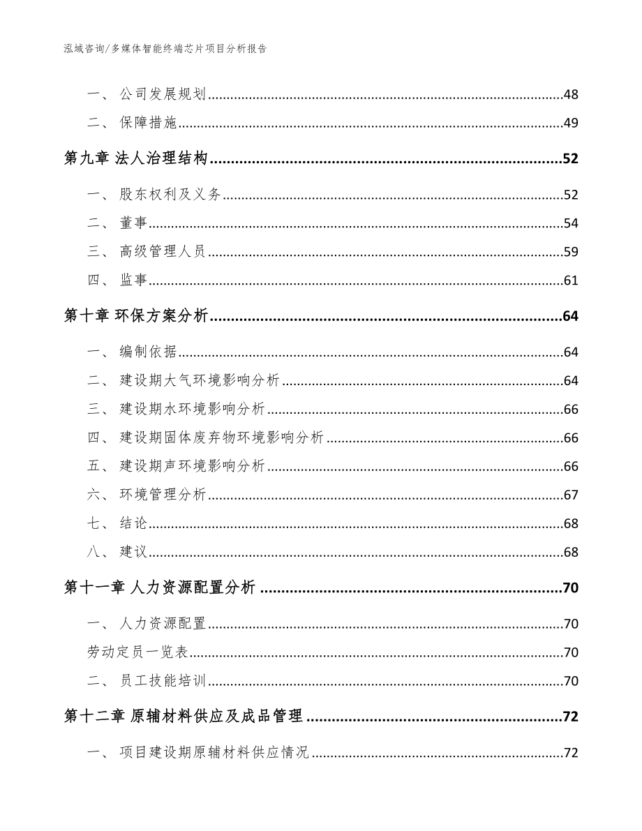 多媒体智能终端芯片项目分析报告模板_第3页