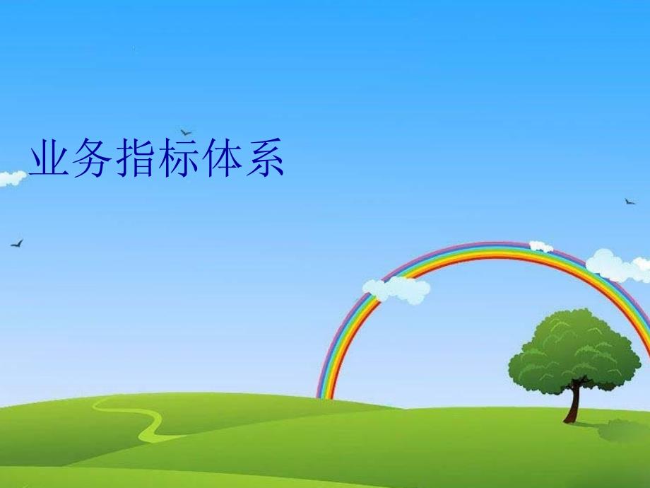 业务指标体系资料讲解_第1页