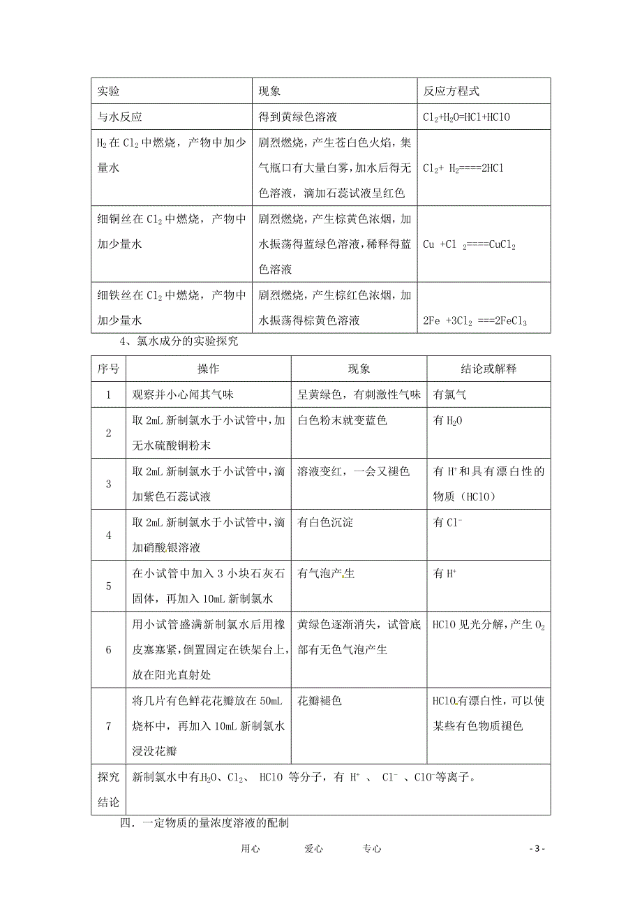 高中化学第一章认识化学科学教案鲁科版必修1_第3页