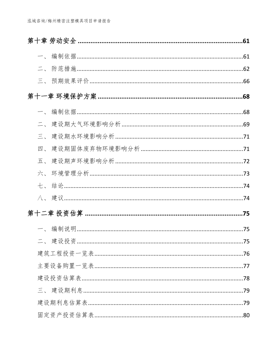 梅州精密注塑模具项目申请报告【模板范本】_第3页